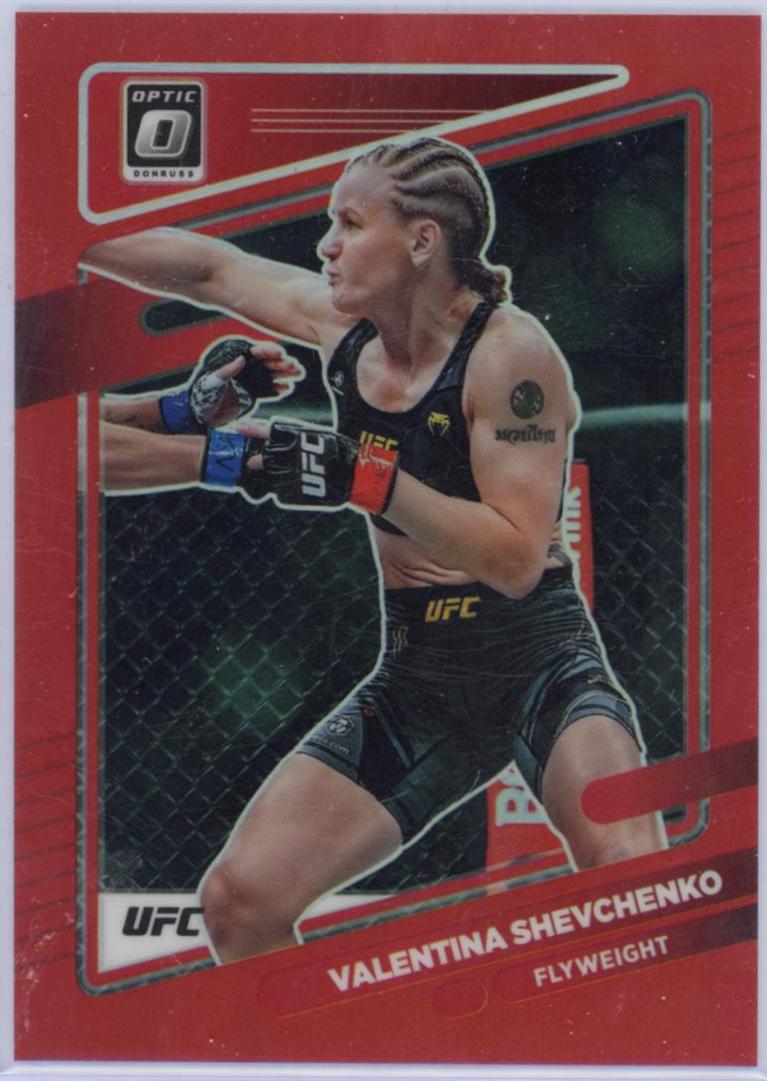 Valentina Shevchenko 2022 Panini Donruss Optic UFC Base #41 Red