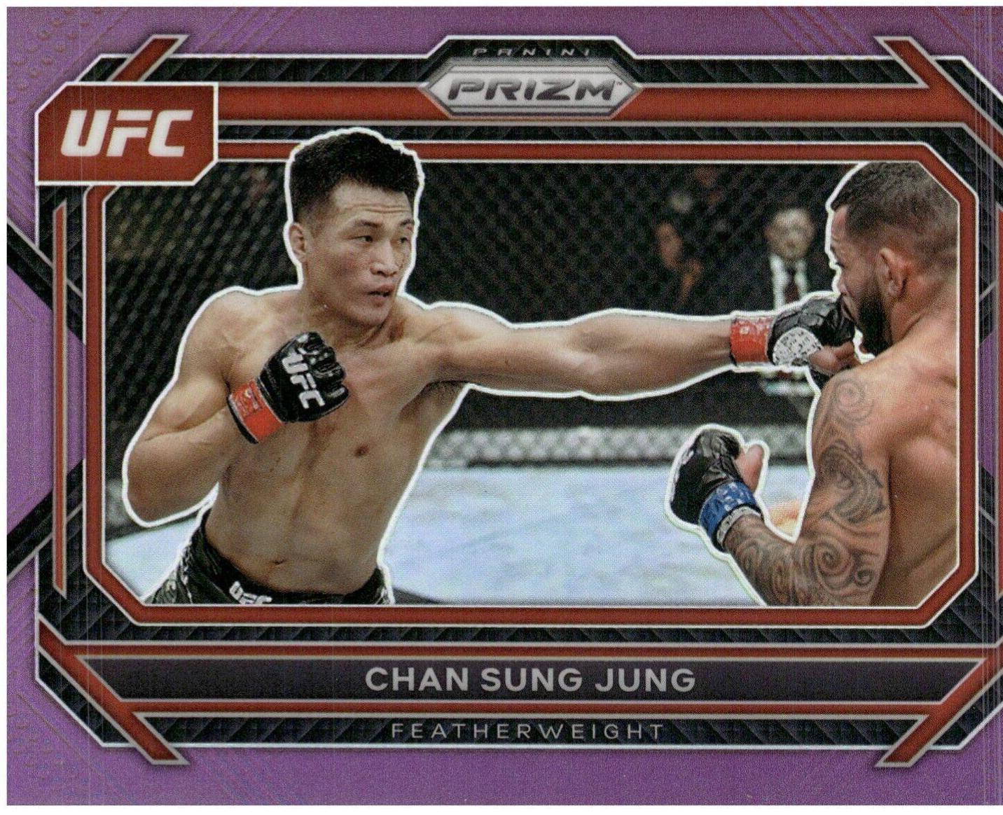 Chan Sung Jung 2023 Panini Prizm UFC Base #88 Purple
