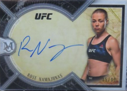 Rose Namajunas 2018 Topps UFC Museum Collection Museum Autographs #MA-RN Ruby