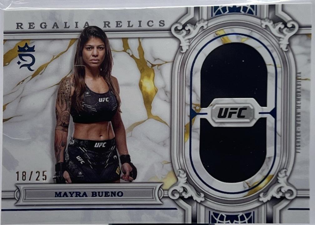 Mayra Bueno 2024 Topps Royalty UFC Regalia Relics #RAR-14 Blue