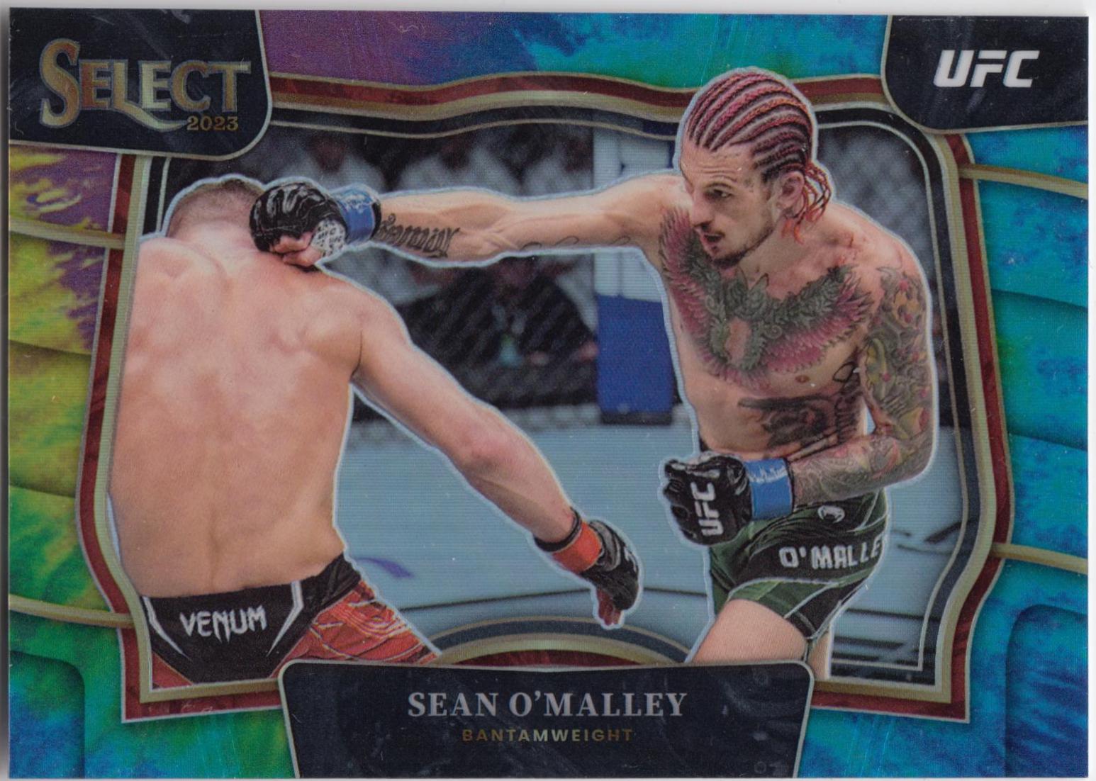 Sean O'Malley 2023 Panini Select UFC Octagonside #227 Tie Dye