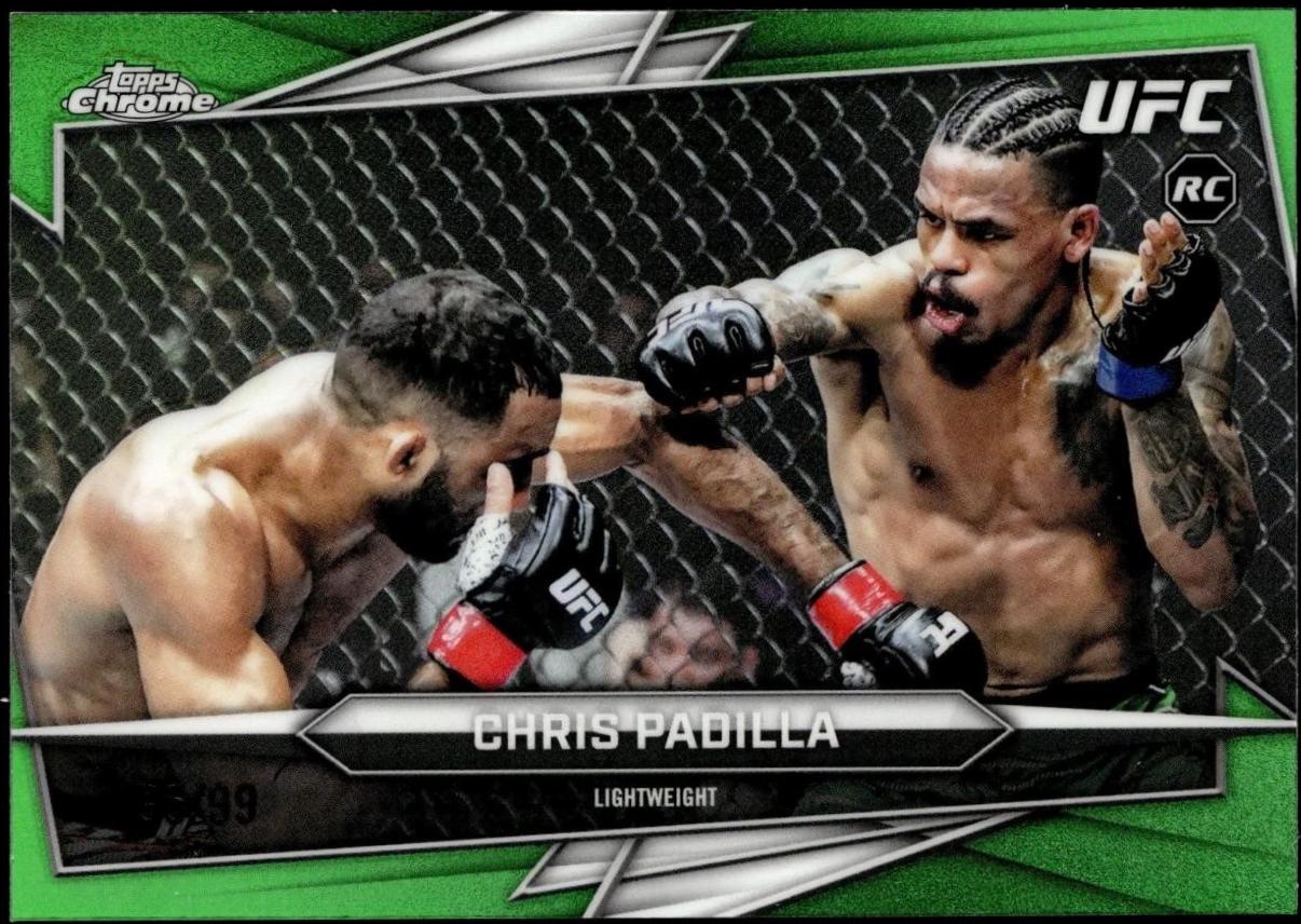 Chris Padilla 2026 Topps Chrome UFC Base #111 Green Refractor