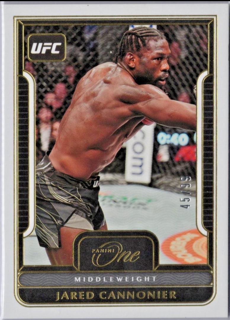 Jared Cannonier 2023 Panini Chronicles UFC Base One #481 Green
