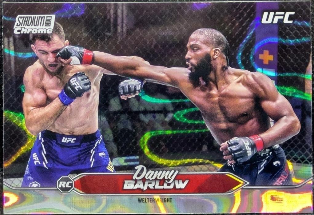 Danny Barlow 2025 Topps Stadium Club UFC Base Chrome #C-5 Green Refractor