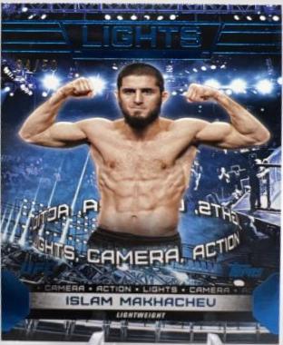 Islam Makhachev 2024 Topps Knockout UFC Action (Lights, Camera, Action) #ACT-1 Blue