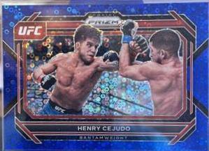Henry Cejudo 2023 Panini Prizm Under Card UFC Base #52 Blue
