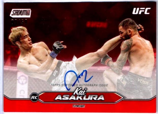 Kai Asakura 2025 Topps Stadium Club UFC Base Autographs #BCA-KAA Red