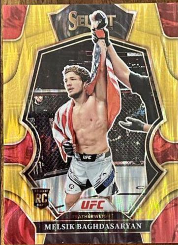 Melsik Baghdasaryan 2023 Panini Select UFC Premier Level #137 Gold Flash
