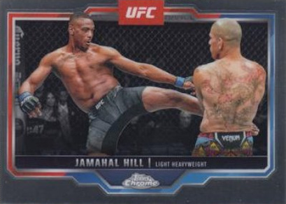Jamahal Hill 2025 Topps Chrome UFC Base #170 Red Refractor