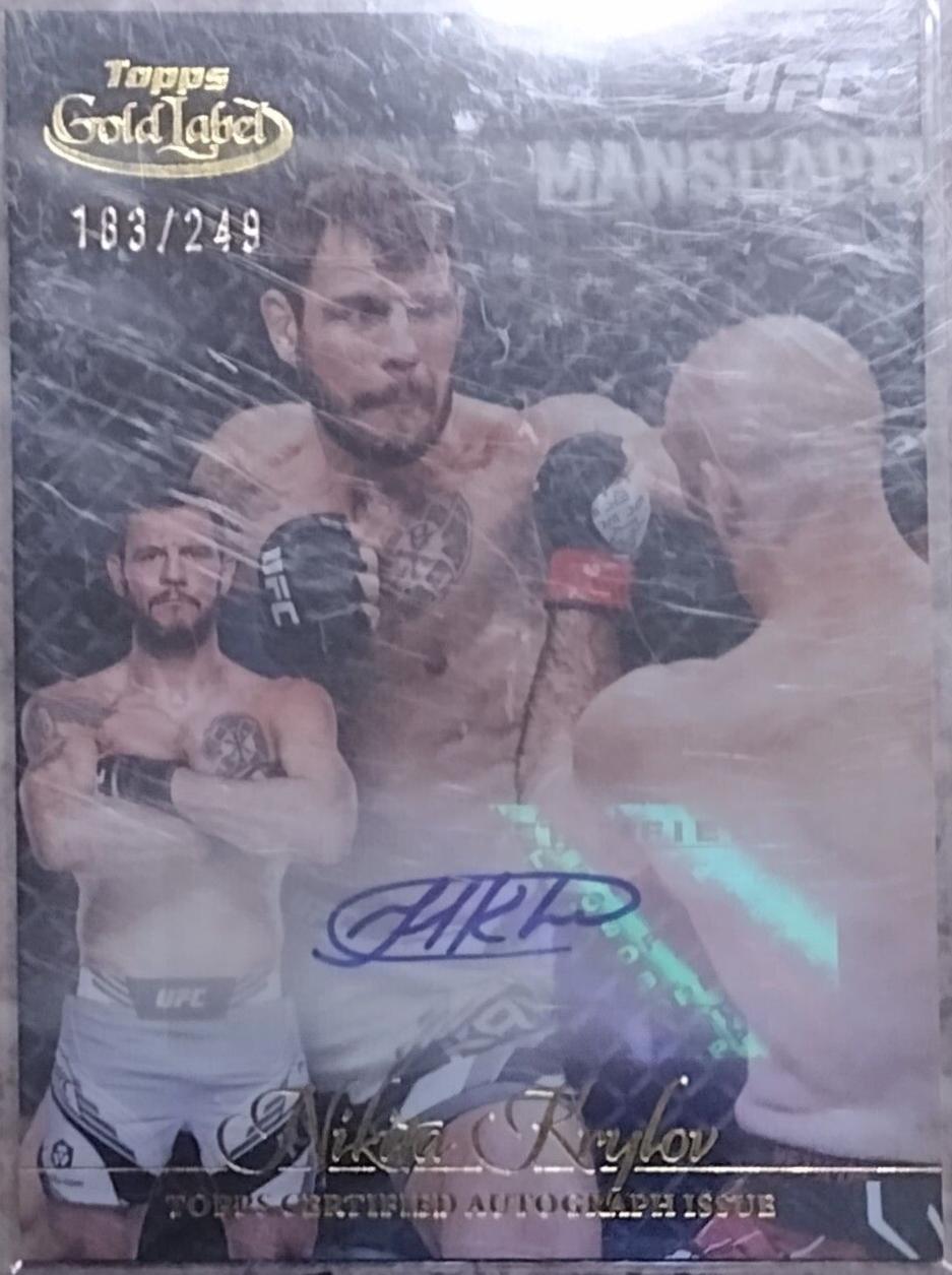 Nikita Krylov 2024 Topps Gold Label UFC Gold Label Autographs #GLA-NKR Gold