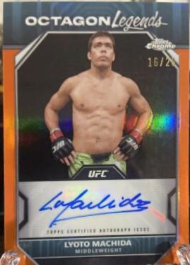 Lyoto Machida 2024 Topps Chrome UFC Octagon Legends Autographs #OLA-LMA Black Refractor