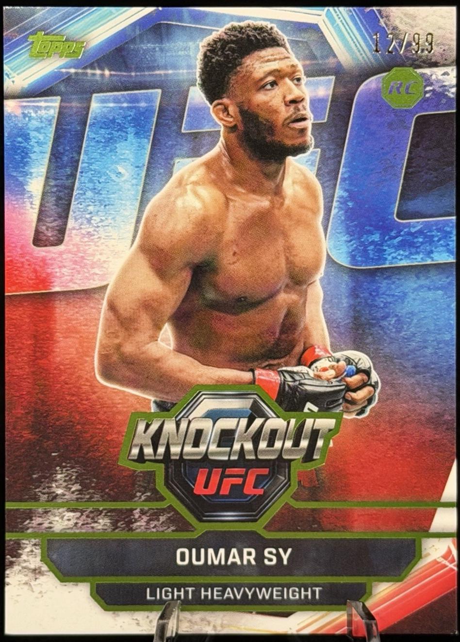 Oumar Sy 2026 Topps Knockout UFC Base #93 Lime Green