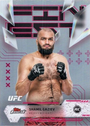 Shamil Gaziev 2025 Topps Finest UFC Base Uncommon #118 Gold Refractor