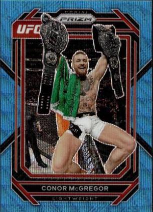 Conor McGregor 2023 Panini Prizm UFC Base #125 Blue Wave