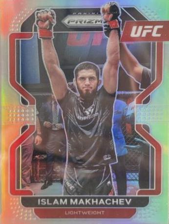 Islam Makhachev 2022 Panini Prizm UFC Base #125 Silver