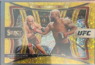 Derrick Lewis 2021 Panini Select UFC Premier Level #117 Gold Disco