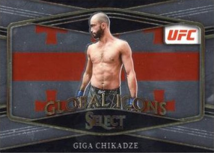 Giga Chikadze 2022 Panini Select UFC Global Icons #18 Black Flash
