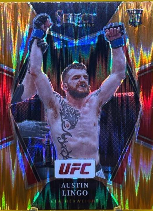 Austin Lingo 2022 Panini Select UFC Premier Level #197 Orange Flash