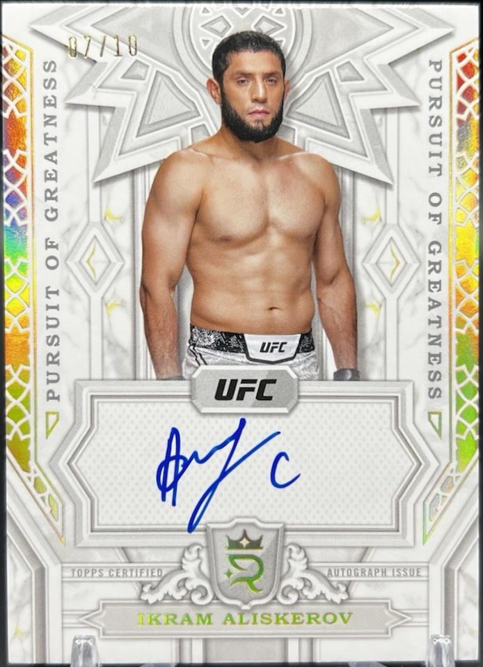 Ikram Aliskerov 2024 Topps Royalty UFC Pursuit of Greatness Autographs #PGS-IAV Platinum
