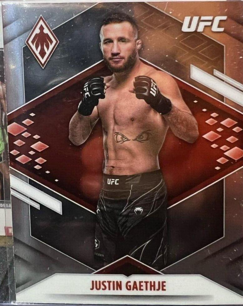 Justin Gaethje 2022 Panini Chronicles UFC Base Phoenix #308 Silver