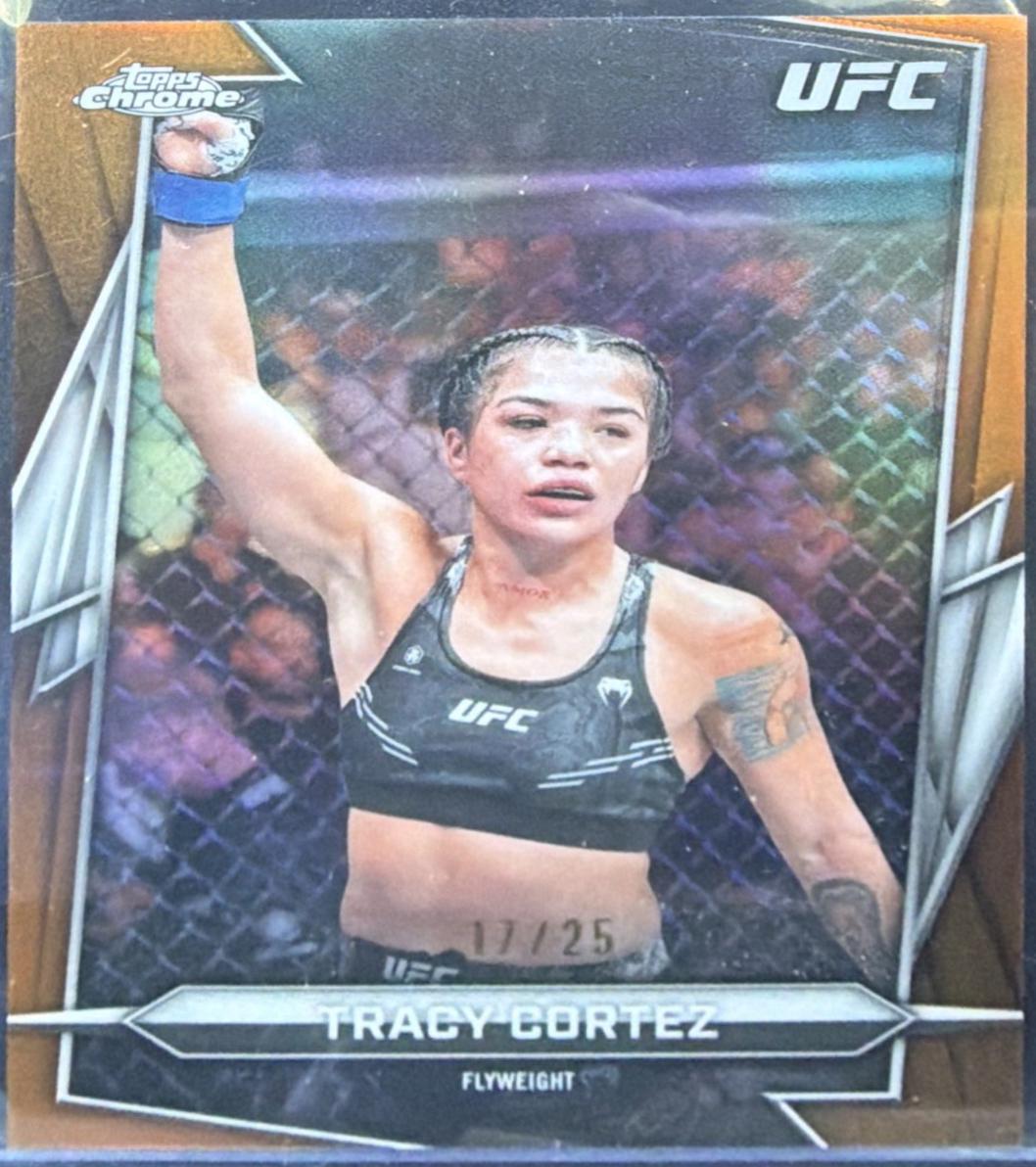 Tracy Cortez 2026 Topps Chrome UFC Base #58 Orange Refractor