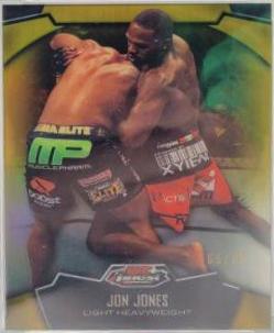 Jon Jones 2012 Topps Finest UFC Base #32 Gold