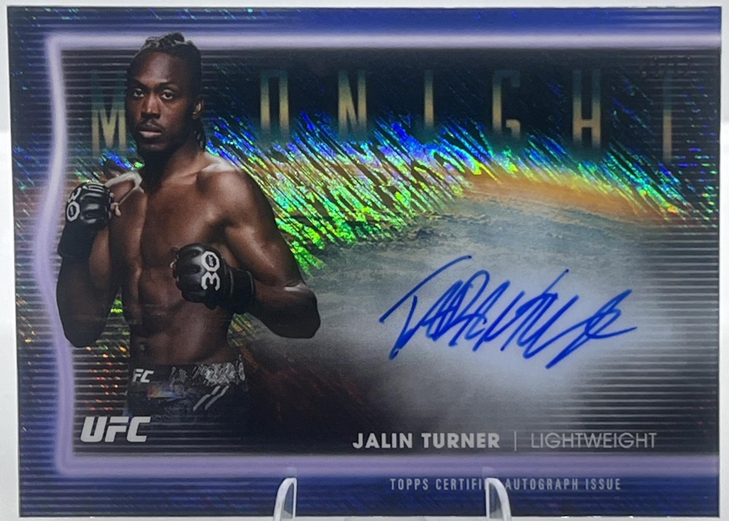 Jalin Turner 2025 Topps Midnight UFC Horizon Signatures #HNS-JT Daybreak