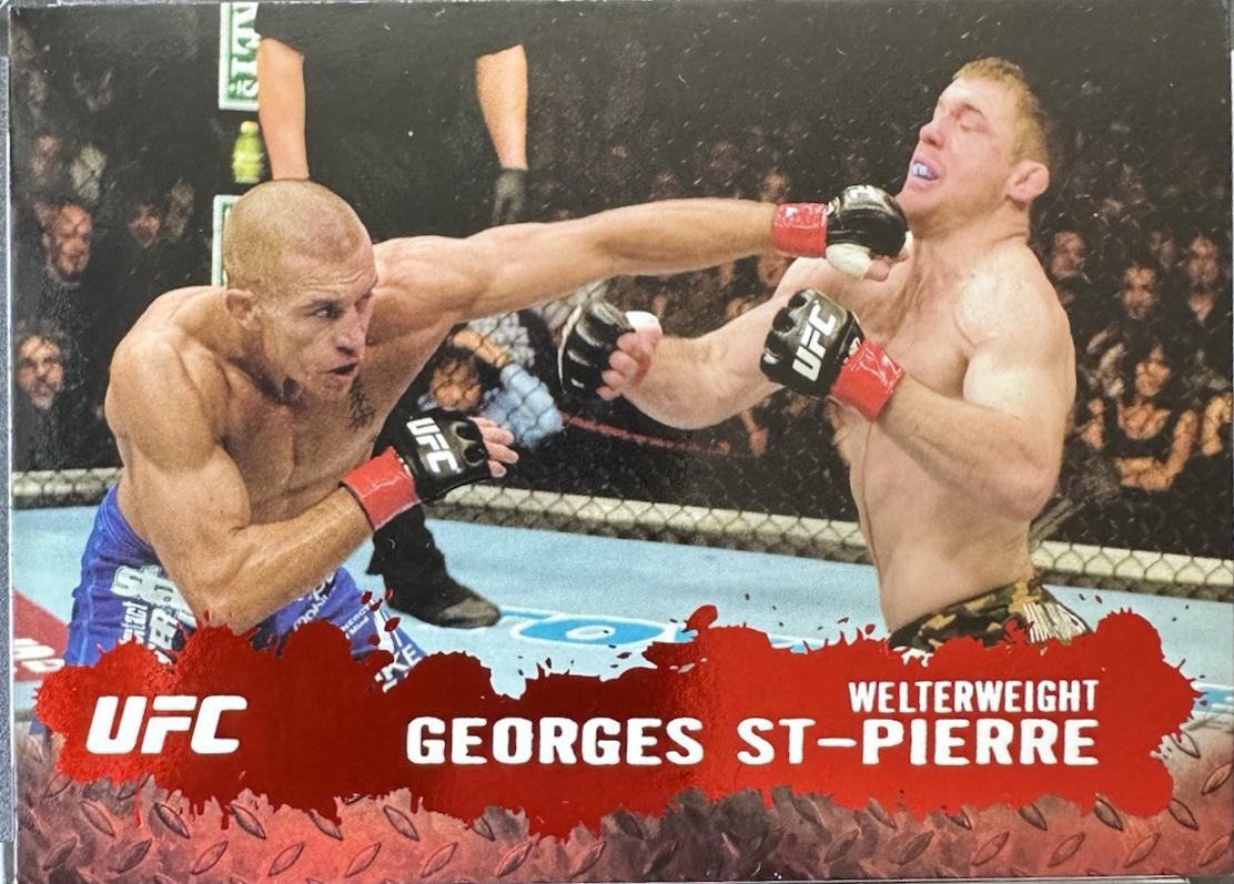 Georges St-Pierre 2009 Topps UFC Round 2 Base #100 Ruby