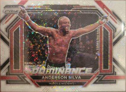 Anderson Silva 2023 Panini Prizm UFC Dominance #25 White Sparkle