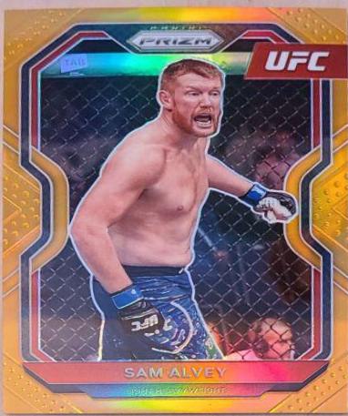 Sam Alvey 2021 Panini Prizm UFC Base #51 Orange