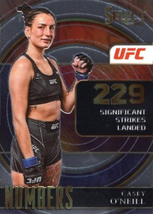 Casey O'Neill 2022 Panini Select UFC Select Numbers #23 Black Flash