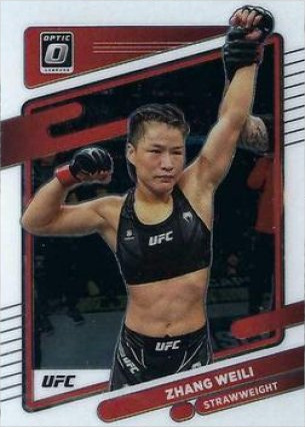 Zhang Weili 2022 Panini Donruss Optic UFC Base #100 Green