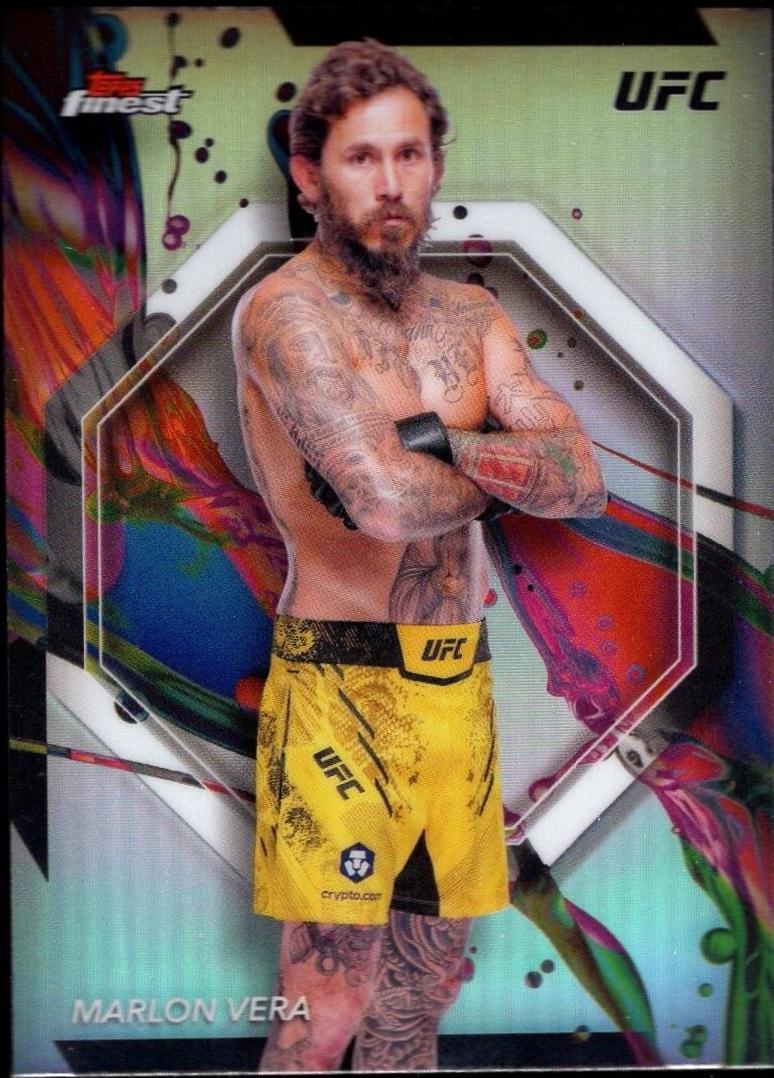 Marlon Vera 2024 Topps Finest UFC Base Common #80 Refractor