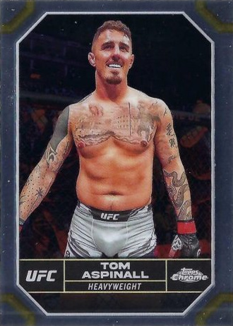 Tom Aspinall 2024 Topps Chrome UFC Base #187 Superfractor
