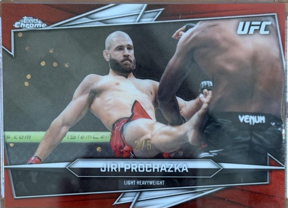 Jiri Prochazka 2026 Topps Chrome UFC Base #42 Red Refractor