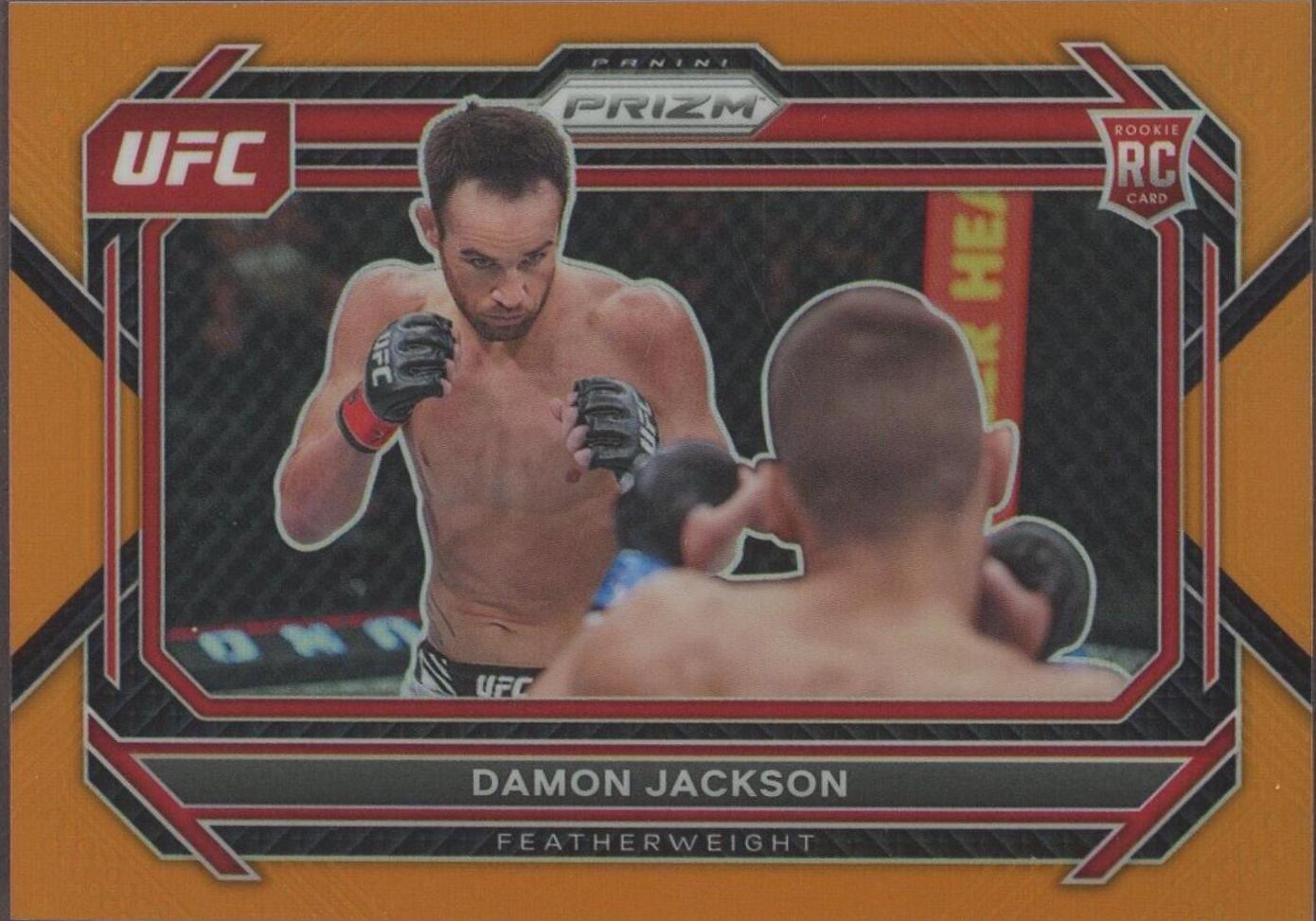 Damon Jackson 2023 Panini Prizm UFC Base #50 Orange