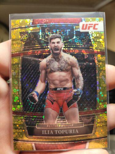Ilia Topuria 2022 Panini Select UFC Octagonside #262 Gold Disco