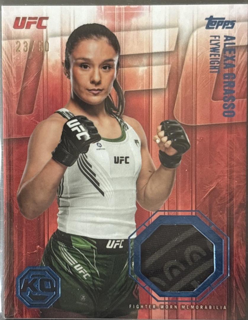 Alexa Grasso 2026 Topps Knockout UFC Knockout Relics #KOR-AG Blue