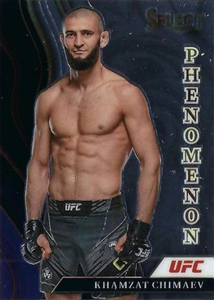 Khamzat Chimaev 2022 Panini Select UFC Phenomenon #23 Black Flash