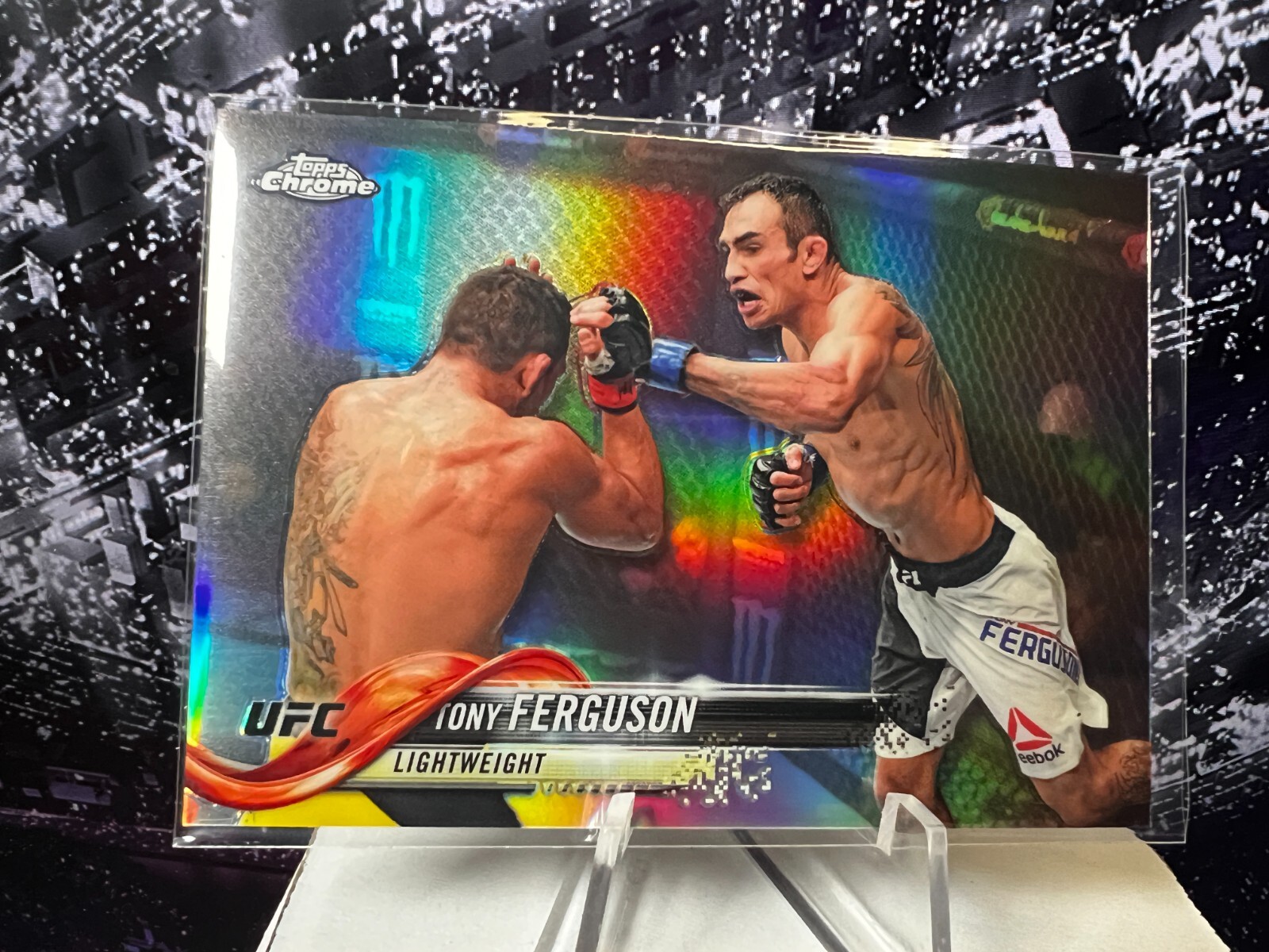 Tony Ferguson 2018 Topps Chrome UFC Base #5 Refractor