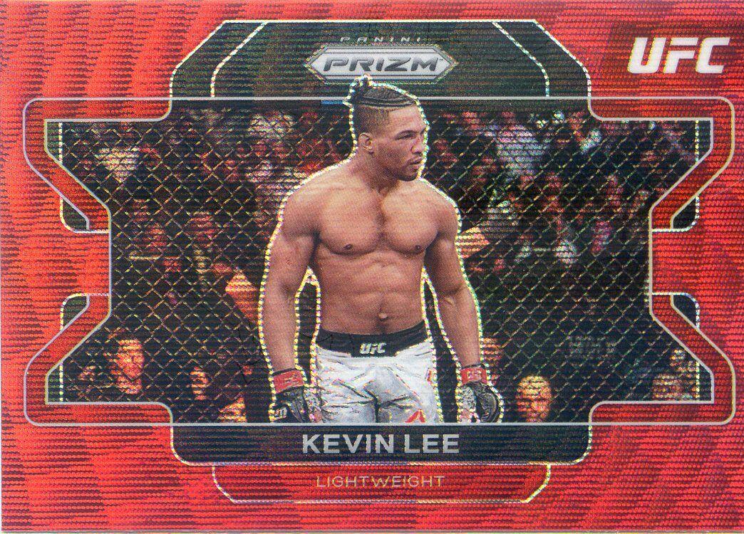 Kevin Lee 2022 Panini Prizm UFC Base #84 Ruby Wave