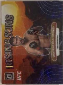 Shavkat Rakhmonov 2023 Panini Donruss Optic UFC Rising Suns #10 Purple Velocity