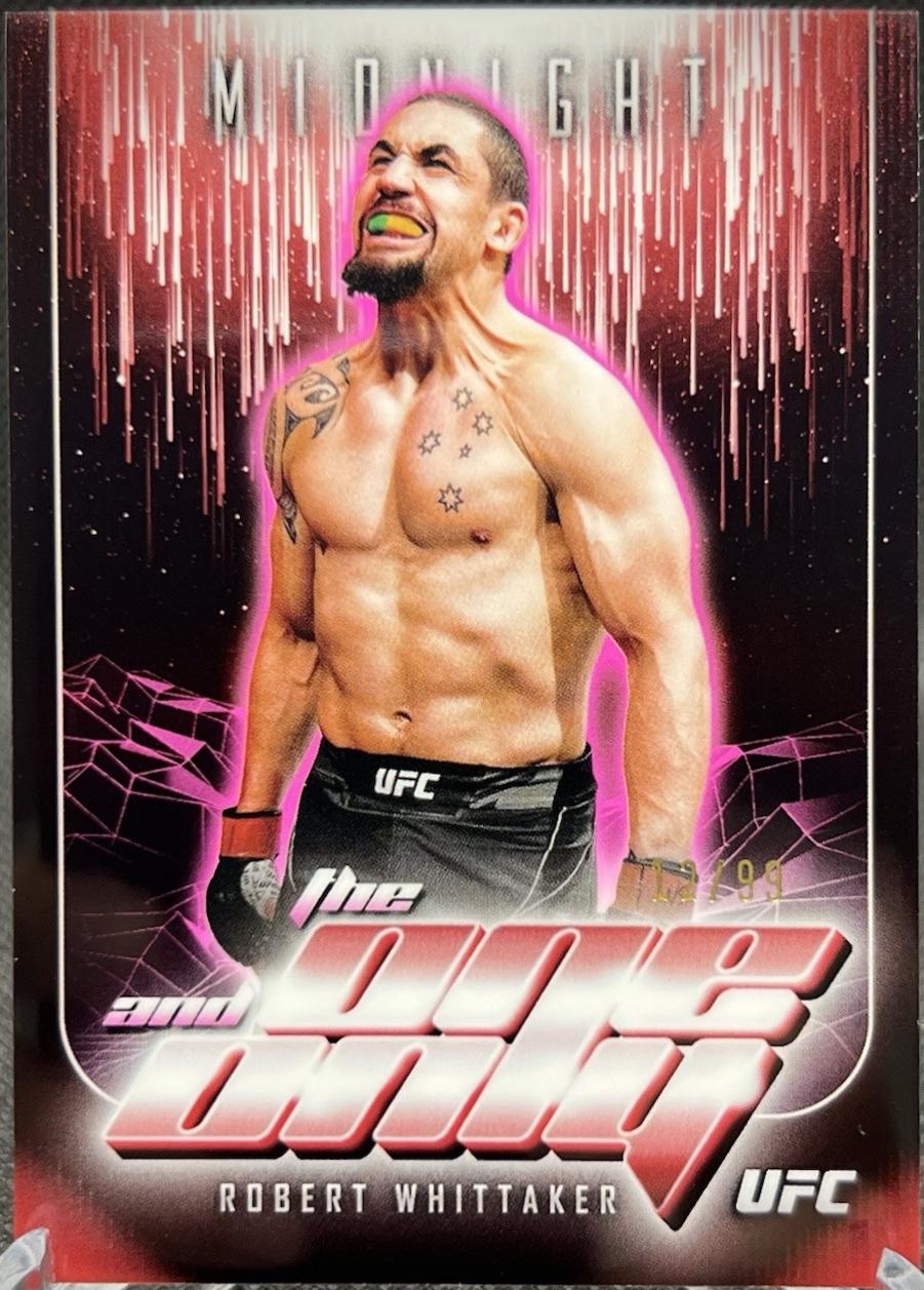 Robert Whittaker 2024 Topps Midnight UFC The One and Only #TO-21 Twilight