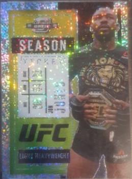 Jon Jones 2021 Panini Chronicles UFC Base Contenders Optic Season Ticket #261 Gold