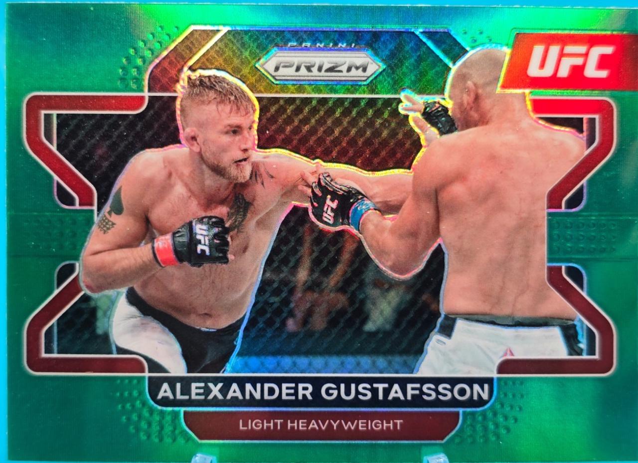Alexander Gustafsson 2022 Panini Prizm UFC Base #35 Green