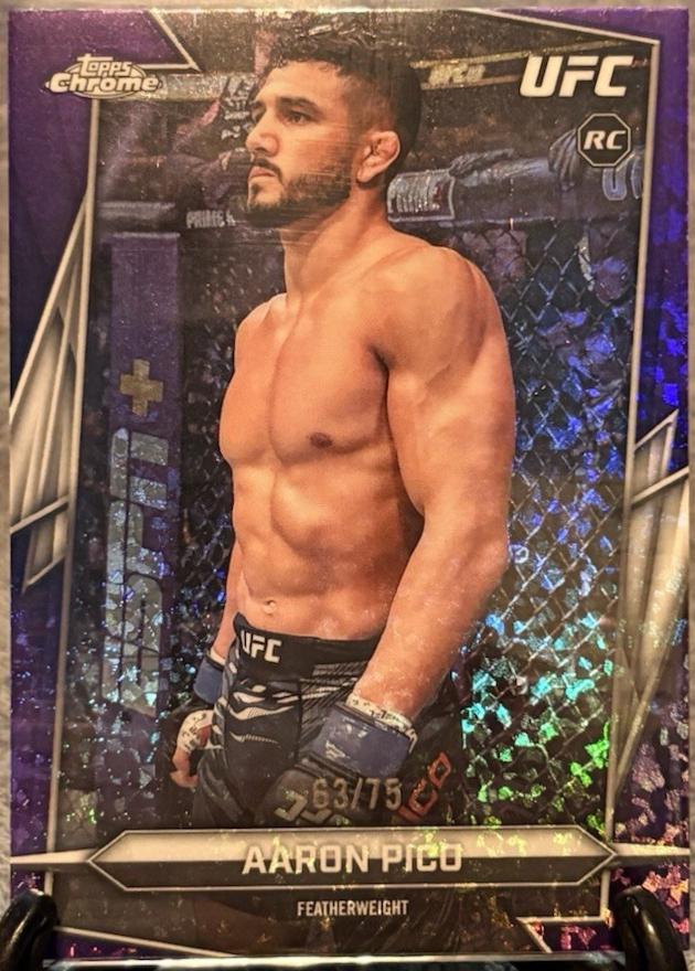 Aaron Pico 2026 Topps Chrome UFC Base #88 Purple Ray Wave Refractor