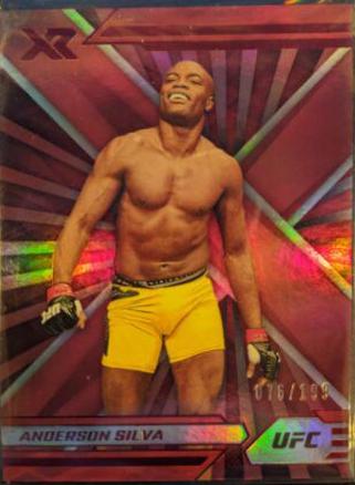 Anderson Silva 2022 Panini Chronicles UFC Base XR #281 Red