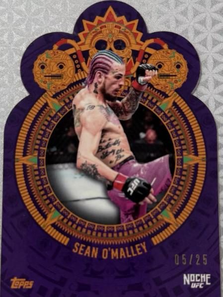Sean O'Malley 2024 Topps Noche UFC Base #1 Purple Die-Cut
