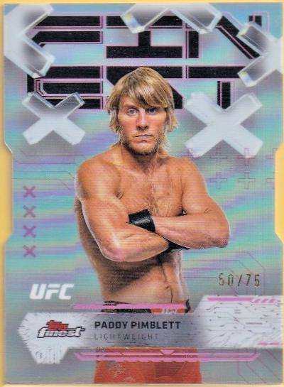 Paddy Pimblett 2025 Topps Finest UFC Base Common #10 Die-Cut Refractor
