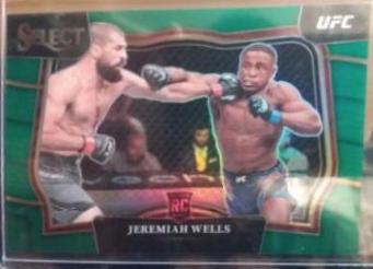 Jeremiah Wells 2023 Panini Select UFC Octagonside #221 Green